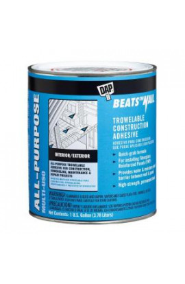 DAP Beats the Nail 128 oz. All-Purpose Trowelable Construction Adhesive (4-Pack) - 7079825488
