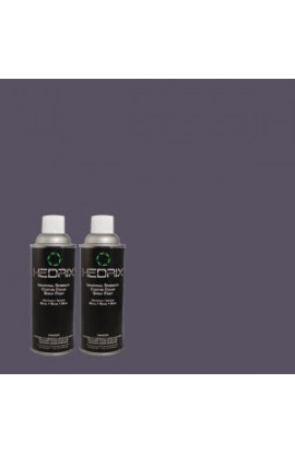 Hedrix 11 oz. Match of MQ5-14 Bon Nuit Low Lustre Custom Spray Paint (2-Pack) - LL02-MQ5-14