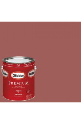 Glidden Premium 1-gal. #HDGR64U Country Baked Beans Flat Latex Interior Paint with Primer - HDGR64UP-01F