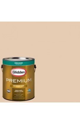 Glidden Premium 1-gal. #HDGWN15D Mayan Tan Semi-Gloss Latex Exterior Paint - HDGWN15DPX-01S