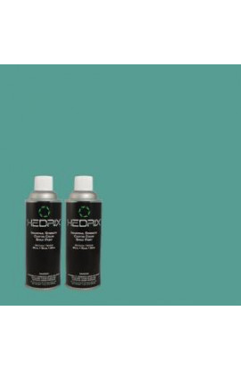 Hedrix 11 oz. Match of 510D-6 Aquatic Green Gloss Custom Spray Paint (2-Pack) - G02-510D-6