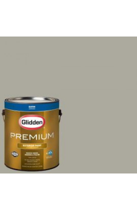 Glidden Premium 1-gal. #HDGCN01D Skipping Stone Grey Satin Latex Exterior Paint - HDGCN01DPX-01SA