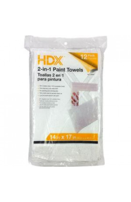 HDX 12-Count 14 in. x 17 in. 2-in-1 Paint Towels (4-Pack) - T-99411-4