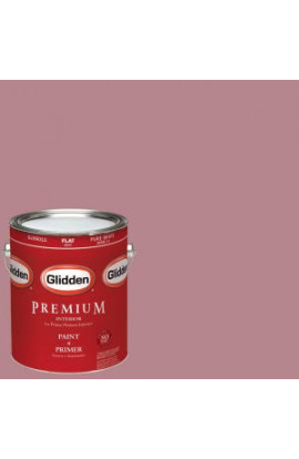 Glidden Premium 1-gal. #HDGR25U Vintage Rouge Red Flat Latex Interior Paint with Primer - HDGR25UP-01F