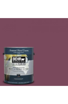 BEHR Premium Plus Ultra 1-gal. #100D-7 Maroon Satin Enamel Interior Paint - 775301