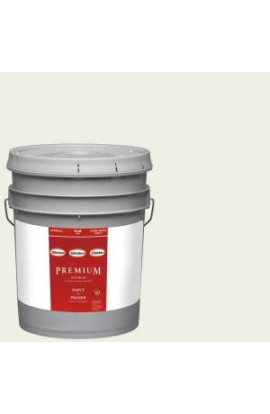 Glidden Premium 5-gal. #HDGY48U Angel's Halo White Flat Latex Interior Paint with Primer - HDGY48UP-05F