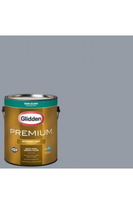 Glidden Premium 1-gal. #HDGCN46U Blue Grey Sky Semi-Gloss Latex Exterior Paint - HDGCN46UPX-01S