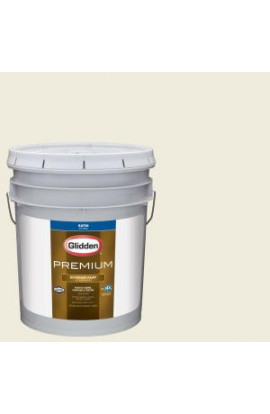 Glidden Premium 5-gal. #HDGWN61U Shamrock White Satin Latex Exterior Paint - HDGWN61UPX-05SA