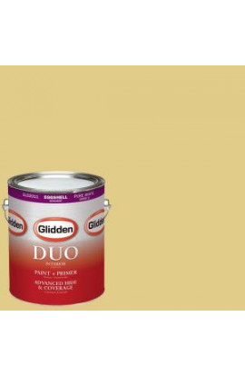 Glidden DUO 1-gal. #HDGY60 Buttery Willow Eggshell Latex Interior Paint with Primer - HDGY60-01E