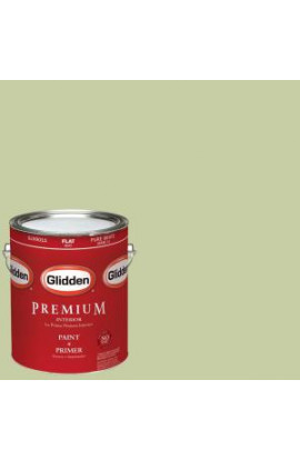 Glidden Premium 1-gal. #HDGG33U Green Garland Flat Latex Interior Paint with Primer - HDGG33UP-01F