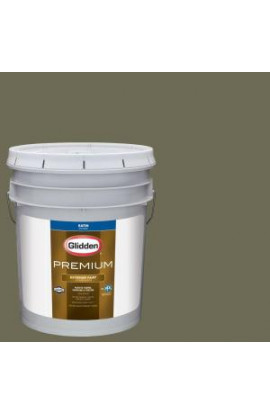 Glidden Premium 5-gal. #HDGG26 Olive Green Satin Latex Exterior Paint - HDGG26PX-05SA