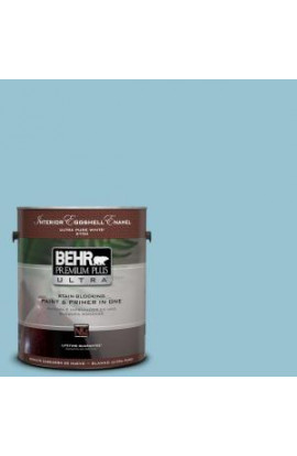 BEHR Premium Plus Ultra 1-gal. #520E-3 Velvet Morning Semi-Gloss Enamel Interior Paint - 375401