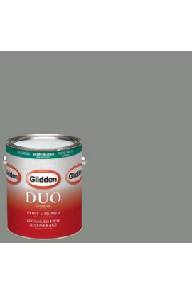 Glidden DUO 1-gal. #HDGCN12D Rockspring Green Semi-Gloss Latex Interior Paint with Primer - HDGCN12D-01S