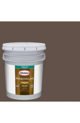 Glidden Premium 5-gal. #HDGWN13U Authentic Brown Semi-Gloss Latex Exterior Paint - HDGWN13UPX-05S