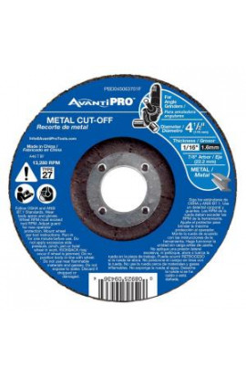 Avanti Pro 4-1/2 in. x 1/16 in. x 7/8 in. Metal Cut-Off Disc with Type 27 Depressed Center (25-Pack) - PBD045063701F025