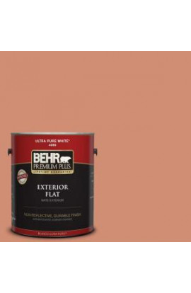 BEHR Premium Plus 1-gal. #M200-5 Terra Cotta Clay Flat Exterior Paint - 440001