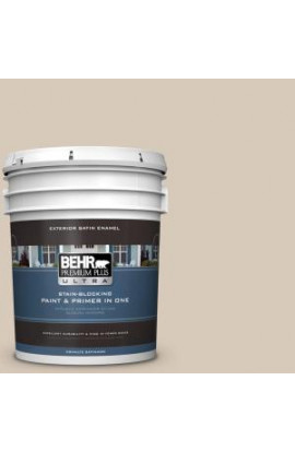 BEHR Premium Plus Ultra 5-gal. #PPU5-12 Almond Wisp Satin Enamel Exterior Paint - 985005