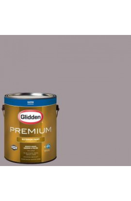 Glidden Premium 1-gal. #HDGCN58 Warm Grey Flannel Satin Latex Exterior Paint - HDGCN58PX-01SA