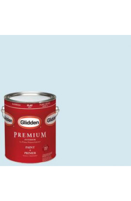 Glidden Premium 1-gal. #HDGB48U Blue Ice Age Flat Latex Interior Paint with Primer - HDGB48UP-01F