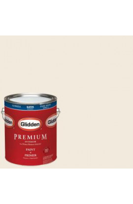 Glidden Premium 1-gal. #HDGWN41U Swiss Coffee Satin Latex Interior Paint with Primer - HDGWN41UP-01SA