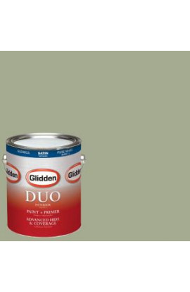 Glidden DUO 1-gal. #HDGG50 Frosted Pine Satin Latex Interior Paint with Primer - HDGG50-01SA