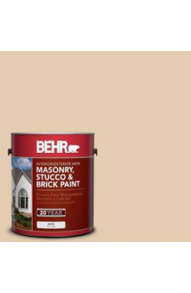 BEHR Premium 1-gal. #MS-14 Miami Peach Satin Interior/Exterior Masonry, Stucco and Brick Paint - 28001