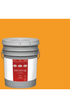 Glidden Premium 5-gal. #HDGO54D Marigold Petals Flat Latex Interior Paint with Primer - HDGO54DP-05F