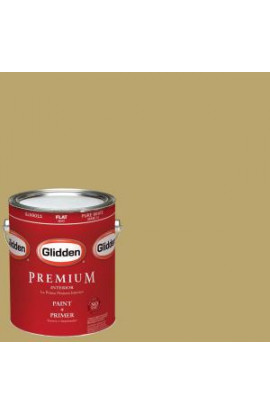 Glidden Premium 1-gal. #HDGY64 Golden Cactus Flower Flat Latex Interior Paint with Primer - HDGY64P-01F