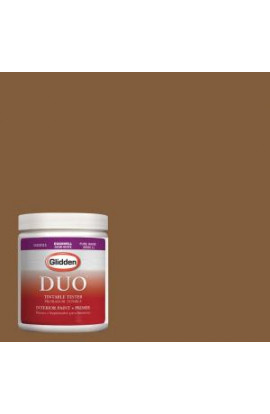 Glidden DUO 8 oz. #HDGO65 Warm Spice Brown Latex Interior Paint Tester - HDGO65-08D