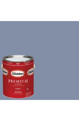 Glidden Premium 1-gal. #HDGV38U Windmill Blue Flat Latex Interior Paint with Primer - HDGV38UP-01F
