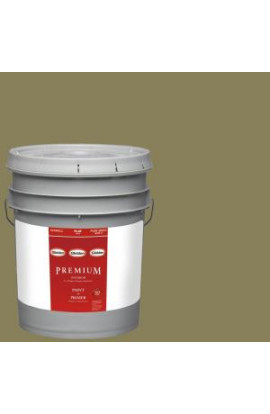 Glidden Premium 5-gal. #HDGG13 Antique Olive Flat Latex Interior Paint with Primer - HDGG13P-05F