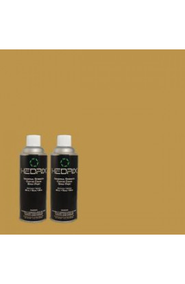 Hedrix 11 oz. Match of 350D-6 Bronze Green Flat Custom Spray Paint (2-Pack) - F02-350D-6
