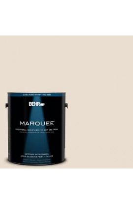 BEHR MARQUEE 1-gal. #W-F-120 Natural Linen Satin Enamel Exterior Paint - 945001