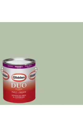 Glidden DUO 1-gal. #HDGG62D Frond Green Eggshell Latex Interior Paint with Primer - HDGG62D-01E