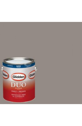 Glidden DUO 1-gal. #HDGWN52U Castle Wall Grey Satin Latex Interior Paint with Primer - HDGWN52U-01SA