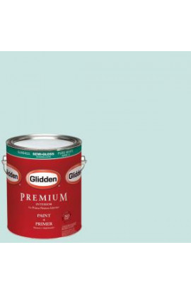 Glidden Premium 1-gal. #HDGB22 Lagoon Green Semi-Gloss Latex Interior Paint with Primer - HDGB22P-01S