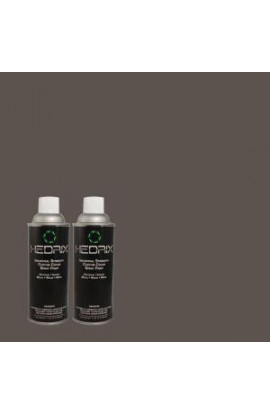 Hedrix 11 oz. Match of PPU15-20 Poppy Seed Flat Custom Spray Paint (2-Pack) - F02-PPU15-20