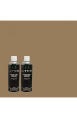 Hedrix 11 oz. Match of 740D-6 Mountain Elk Low Lustre Custom Spray Paint (2-Pack) - 740D-6