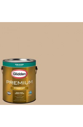 Glidden Premium 1-gal. #HDGWN19D Bonjour Beige Semi-Gloss Latex Exterior Paint - HDGWN19DPX-01S