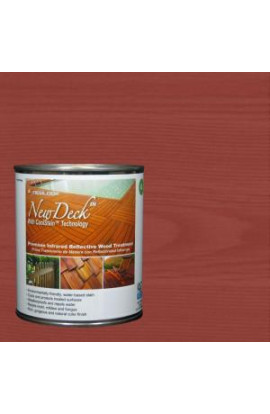 NewDeck 1 qt. Premium Infrared Reflective Redwood Exterior and Interior Wood Stain Treatment - 1QNDCS401
