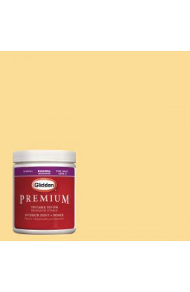 Glidden Premium 8 oz. #HDGY15 Buttered Sweet Corn Latex Interior Paint Tester - HDGY15-08P