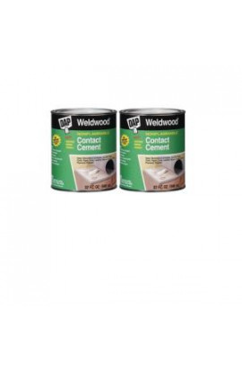 DAP Weldwood 1 qt. Non-Flamable Contact Cement (2-Pack) - 203899
