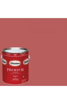 Glidden Premium 1-gal. #HDGR63U Antique Brick Red Flat Latex Interior Paint with Primer - HDGR63UP-01F
