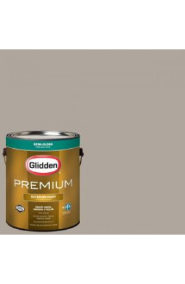 Glidden Premium 1-gal. #HDGWN51U City Loft Grey Semi-Gloss Latex Exterior Paint - HDGWN51UPX-01S