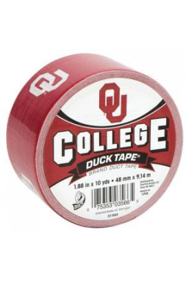 Duck College 1-7/8 in. x 30 ft. Oklahoma Duct Tape (6-Pack) - 240272