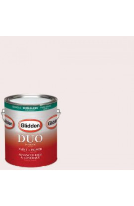 Glidden DUO 1-gal. #HDGR43 Delightful Pink Semi-Gloss Latex Interior Paint with Primer - HDGR43-01S