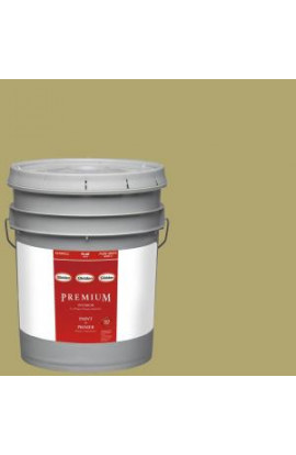 Glidden Premium 5-gal. #HDGG08 Spanish Olive Flat Latex Interior Paint with Primer - HDGG08P-05F
