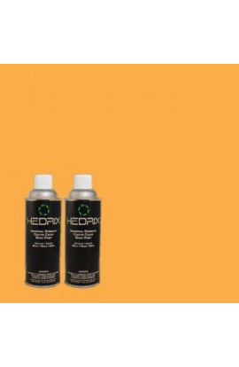 Hedrix 11 oz. Match of 1B14-6 Muskmelon Semi-Gloss Custom Spray Paint (2-Pack) - SG02-1B14-6