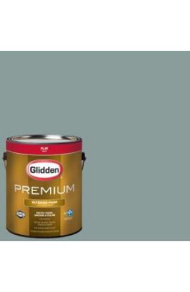 Glidden Premium 1-gal. #HDGCN20D Blue Grass Field Flat Latex Exterior Paint - HDGCN20DPX-01F