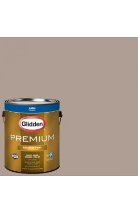 Glidden Premium 1-gal. #HDGWN10D Creamy Hot Cocoa Satin Latex Exterior Paint - HDGWN10DPX-01SA